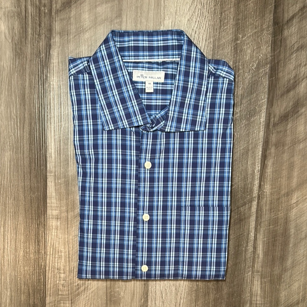 Peter Millar Long Sleeve Button Down - XL